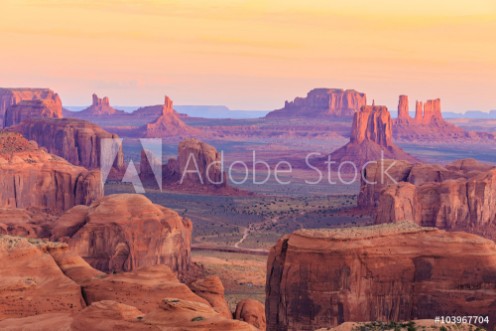 Picture of Sunrise in Hunts Mesa in Monument Valley Arizona USA